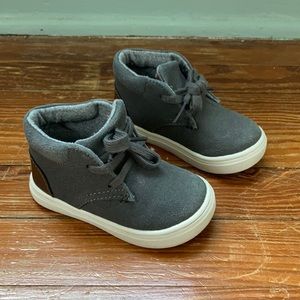 Target Cat & Jack high-top gray boots